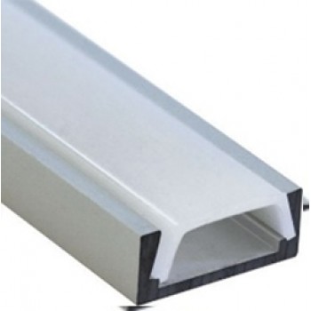 Профіль алюмінієвий LEBRON L-SP світлодіодний накладний, матова лінза (комплект ) 1 м