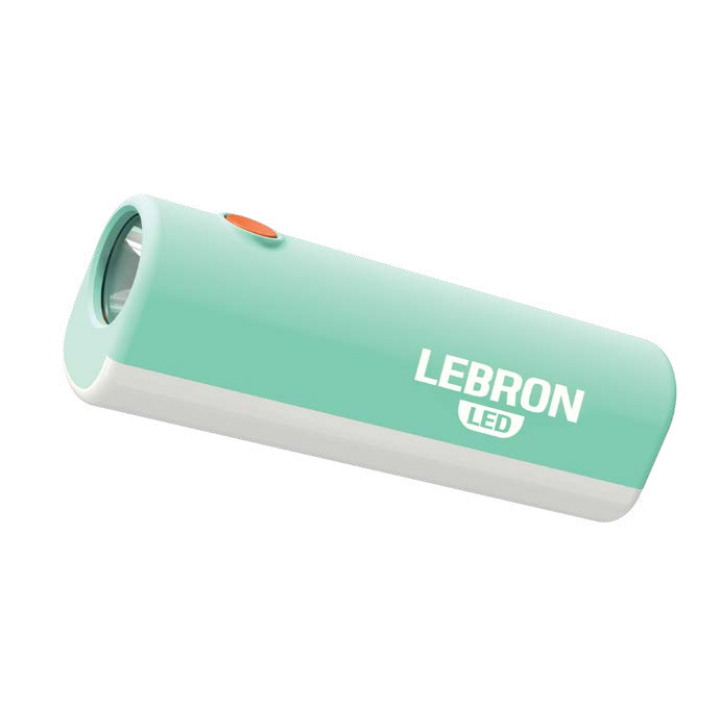 LED ліхтар ручний акумуляторний LEBRON L-HL-15, ABS, зелений, 5W/1W, USB, 1200mAh Li-Ion