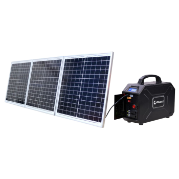 Портативна зарядна станція VELMAX V-PPS-200sp 200W акум.свинц кисл Lead-acid30Ah з сонячн панел3х30W