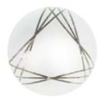 Світильник закритого типу, скло-метал, Е27, 60W, 150х100мм, 05032