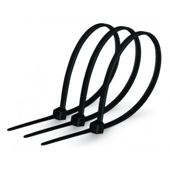 Хомути кабельні 300 х 4 мм, чорні,(100шт)