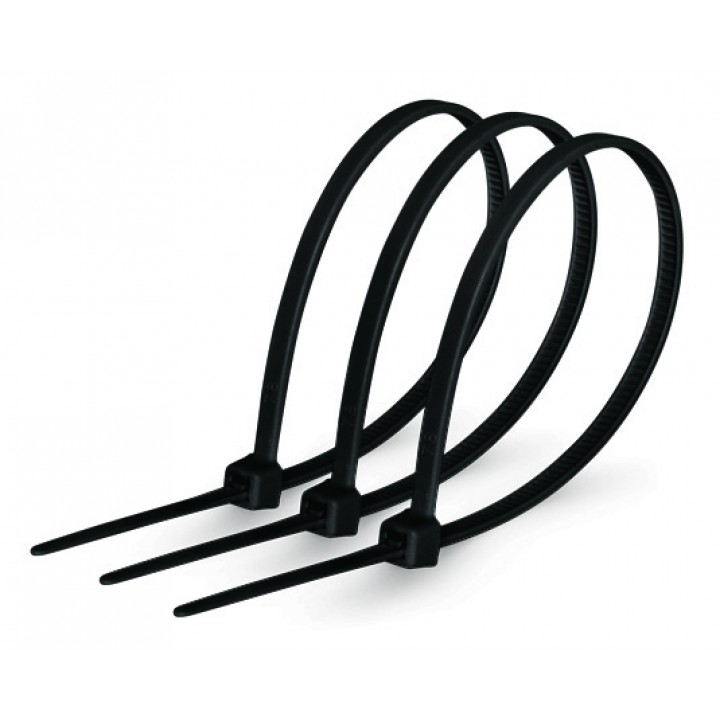 Хомути кабельні 400 х 5 мм, чорні,(100шт)