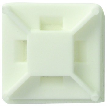 Площадки під хомут 20х20мм самоклейкі, білі,(50шт)