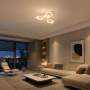 LED світильник VELMAX V-CL-LILY-3Wh, max 39W, 3000K-6500K, пульт, блок живлення, білий, 230V