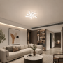 LED світильник VELMAX V-CL-SALVIA-5Wh, max 51W, 3000K-6500K, пульт, блок живлення, білий, 230V