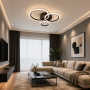 LED світильник VELMAX V-CL-NAOMI-R-45S, max 45W, 3000K-6500K, пульт, блок живлення, 230V