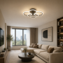 LED світильник VELMAX V-CL-NAOMI-R-120S, max 120W, 3000K-6500K, пульт, блок живлення, 230V