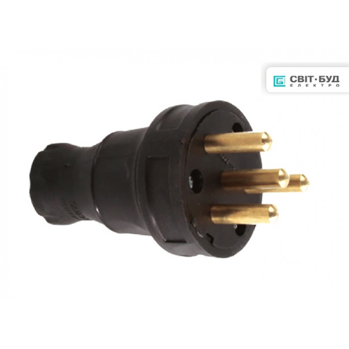 Вилка силовая трехфазная 25А, каучук, Mutlusan купить недорого Вилки и ...