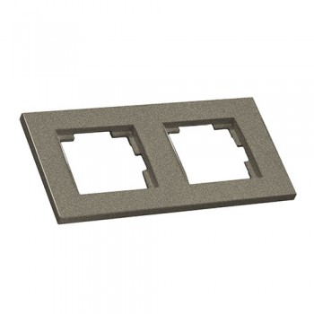 Рамка вертикальна двомісна RITA, Mutlusan, "графіт", (2220 800 2295)