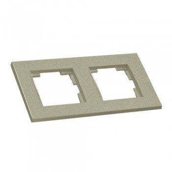 Рамка горизонтальна двомісна RITA, Mutlusan, "титан", (2220 800 1283)