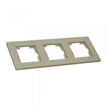 Рамка горизонтальна тримісна RITA, Mutlusan, "титан", (2220 800 1383)