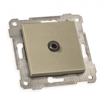 Механізм розетки супутн. телеб. SAT прохідна, RITA, Mutlusan, "титан", (2200 166 0183)