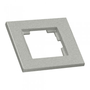 Рамка одномісна RITA, Mutlusan, "срібло", (2220 800 1182)