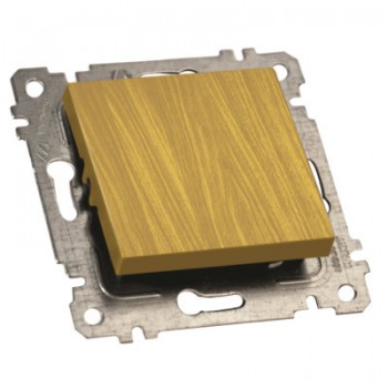 Механізм вимикача 1 кл, 10А, гв.мех., RITA, Mutlusan, "дуб", (2200 401 0258)