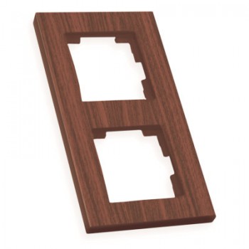 Рамка вертикальна двомісна RITA, Mutlusan, "вишня" (2220 800 2256)