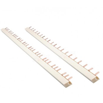 Шина з'єднувальна, тип PIN, 3P, 80A, 0,53м, 1мм, Cu/PC. (034 025 040004)