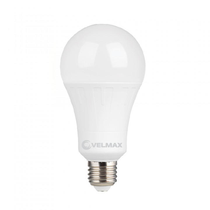 LED лампа VELMAX V-А60, 12W, 12-36V, E27, 4100K, 1200Lm
