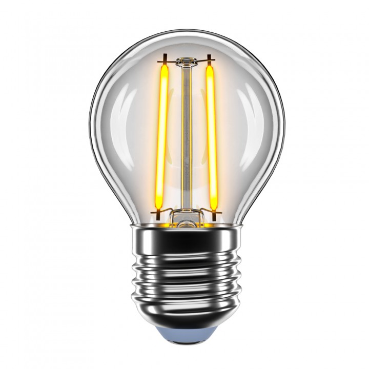 LED лампа VELMAX V-Filament-G45, 2W, E27, 2700K, 230V