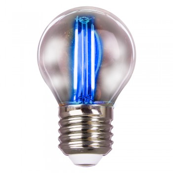LED лампа VELMAX V-Filament-G45, 2W, E27, синя, 200Lm