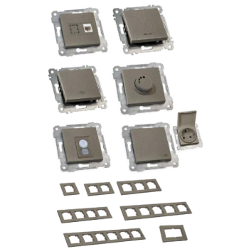 Рамка одномісна RITA, Mutlusan, антрацит