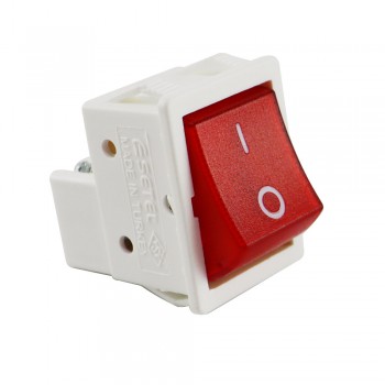 Клавішний перемикач, 1 клавіша, 4 гвинти, прямокутний, ON-OFF, SETEL (S12311)