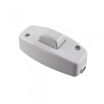 Вимикач для бра кнопковий 3A, білий, SETEL (В2243)