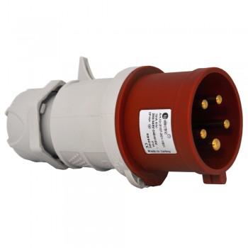 Вилка силова 32А/5 (3Р+N+РЕ) IP44, TP electric (3107-301-1601)