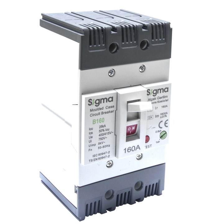 Автоматичний вимикач силовий регулюємий SIGMA 3Р, 80-100А, 25кА (3B160100)