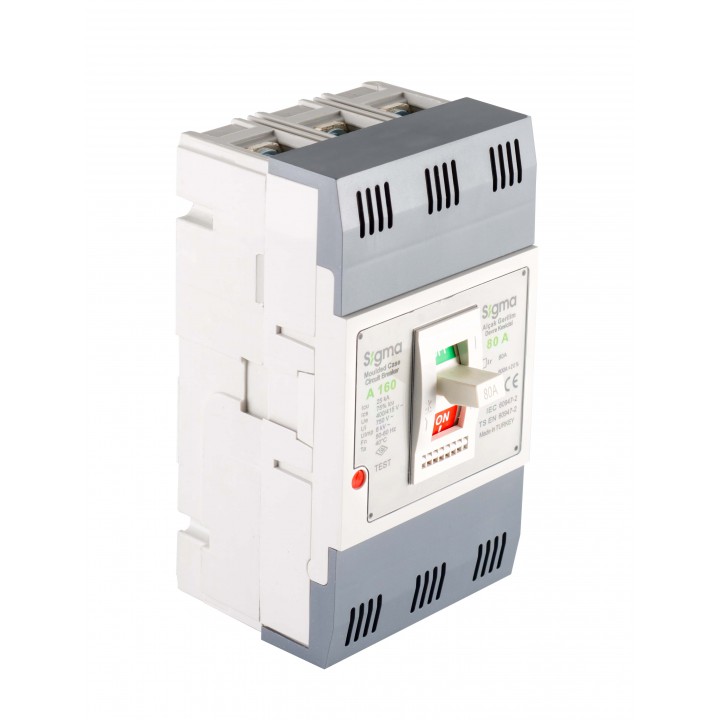 Автоматичний вимикач силовий фіксований SIGMA 3Р, 160A, 25кА (3A160160)