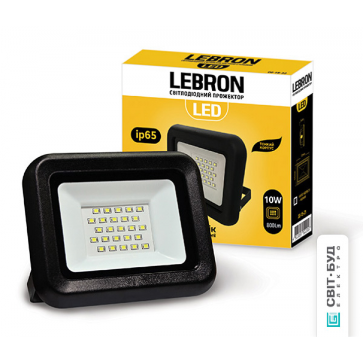 LED прожектор LEBRON L-LF, 10W,  6200K, 900Lm, 230V