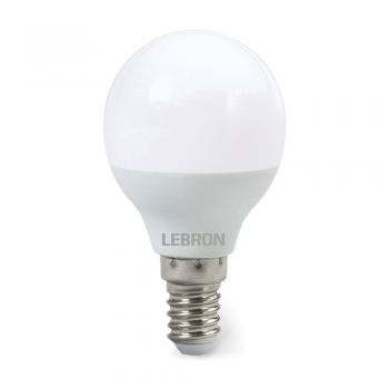 LED лампа LEBRON L-G45-61430, 6W, Е14, 3000K, 230V