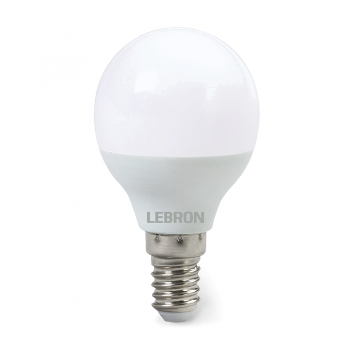 LED лампа LEBRON L-G45, 8W, 220V, Е14, 4100K, 720Lm