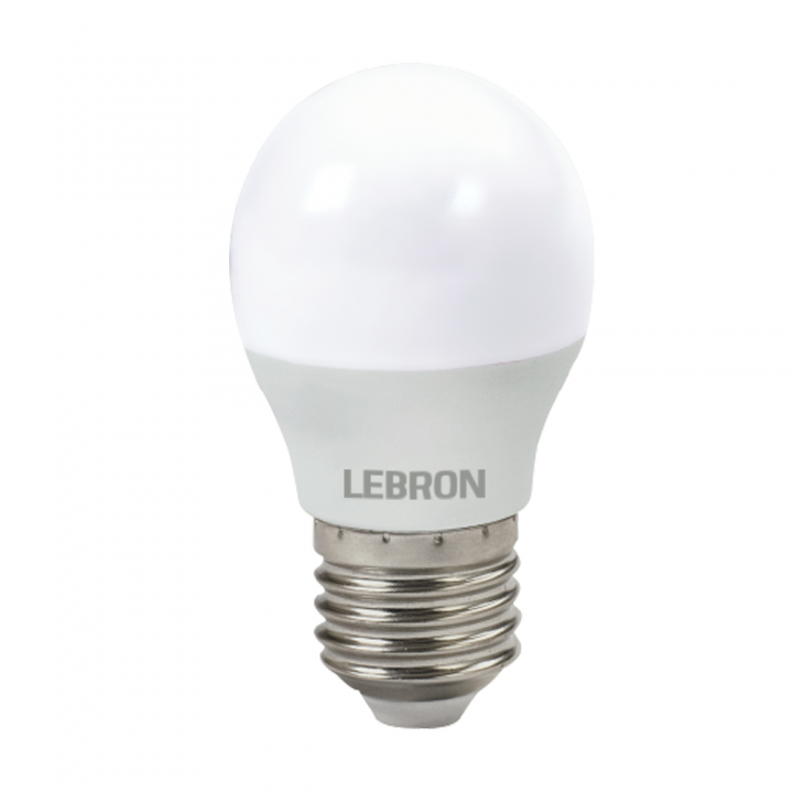 LED лампа LEBRON L-G45, 4W, 220V, Е27, 4100K, 320Lm