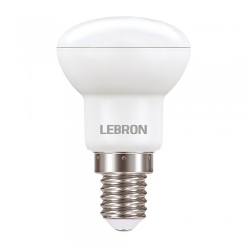 LED лампа LEBRON L-R50, 6W, 220V, E14, 4100K, 510Lm