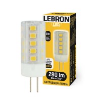 LED лампа LEBRON L-G4-3234, 3W, G4, 4500K, 230V