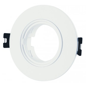 Корпус для світильника LEBRON L-DL-R-Wh, MR16, вбудований, білий, пластик