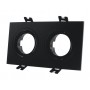 Корпус для світильника LEBRON L-DL-S2-Bl, 2*MR16, вбудований, чорний пластик