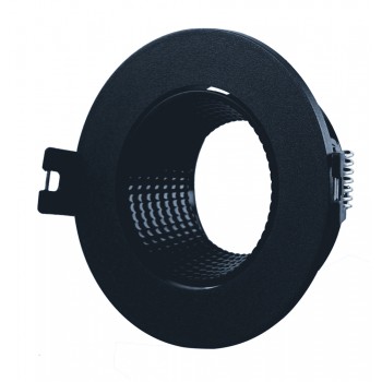 Корпус для світильника LEBRON L-DL-R-Bl, MR16, вбудований поворотний, чорний, пластик