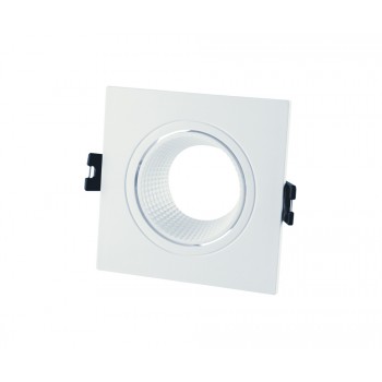 Корпус для світильника LEBRON L-DL-S-Wh, MR16, вбудований поворотний, білий, пластик