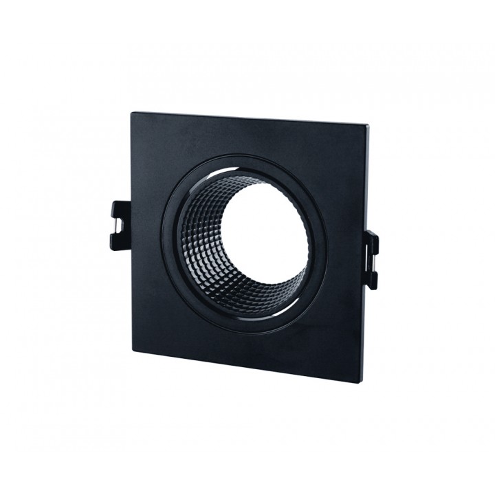 Корпус для світильника LEBRON L-DL-S-Bl, MR16, вбудований поворотний, чорний, пластик
