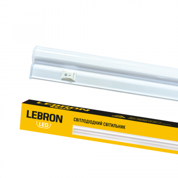 LED світильник LEBRON L-T5-PL-541, 5W, 4100K, конектор, шнур живлення, кріплення, 230V