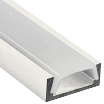 Профіль алюмінієвий (білий) LEBRON L-SP світлодіодний накладний, матова лінза (комплект ) 2 м