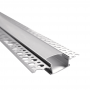 Профіль алюм. під г/к для LED LEBRON L-SPP-B-3 вбудов. прямий, матова лінза, заглушки, кріплення, 3м