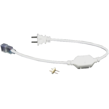 Кабель живлення LEBRON L-CLIP для стрічки NEON light AC220V, 8x16мм