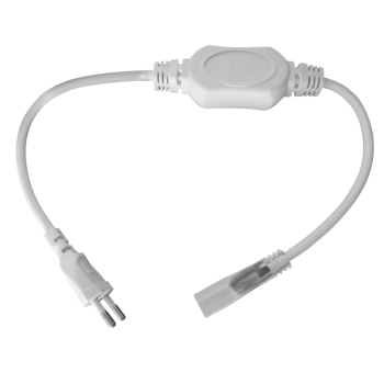 Кабель живлення LEBRON L-CLIP-N220 для стрічки NEON AC220V, 8x16мм