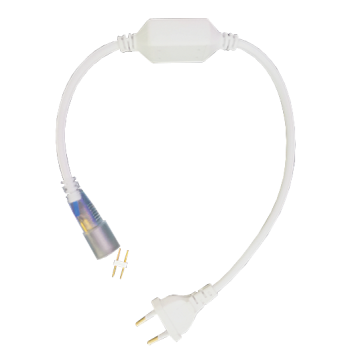 Кабель живлення LEBRON L-CLIP для стрічки NEON AC220V, 300°, 14мм