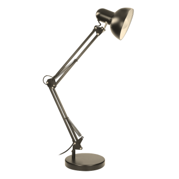 Лампа настільна телескопічна LEBRON L-TL-Tel-LONG, E27, 40W, чорна