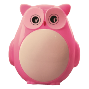 LED Нічник в розетку "Совеня" з вимикачем LEBRON L-W004, 1W, рожевий