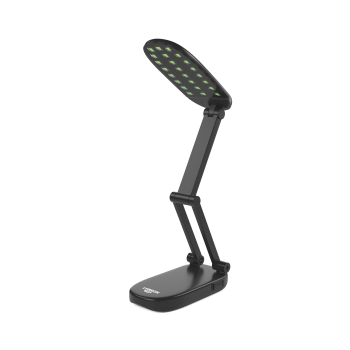 LED лампа настільна LEBRON L-TL-L, 6W, 4100K, Lead-acid, чорна, з блоком живлення