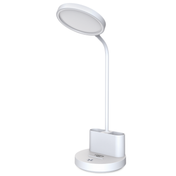 LED лампа настільна LEBRON L-TL-L-40, 5W, 4100K, Li-ion 1200mAh, біла, USB